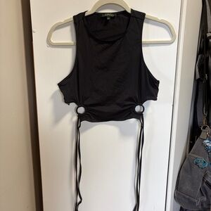 Dollskill Club Exx O-Ring Tie Tank Top